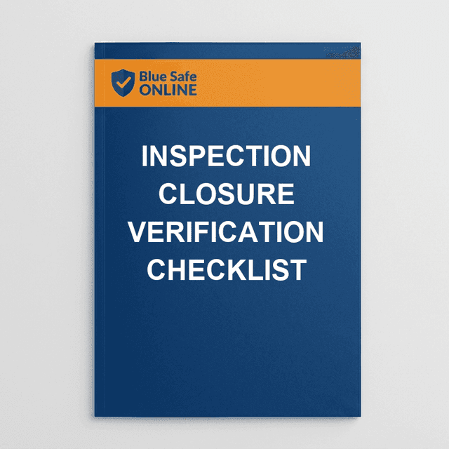 Inspection Closure Verification Checklist