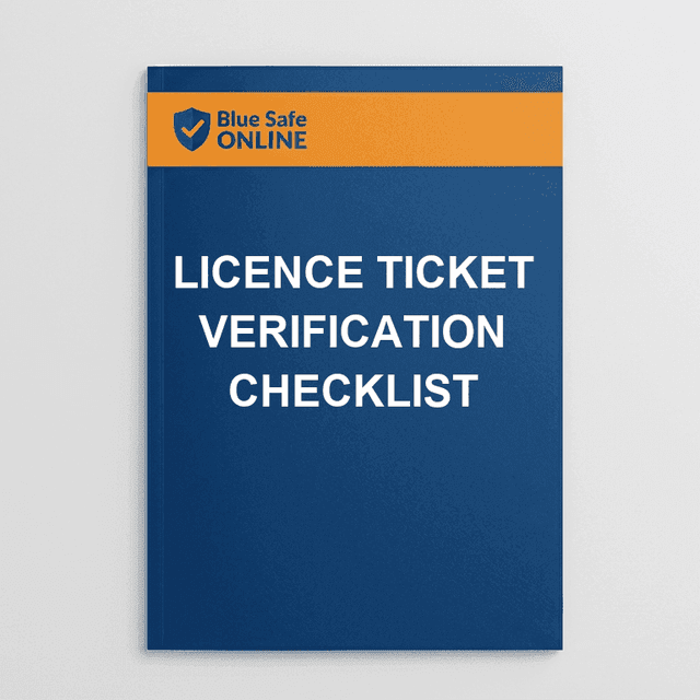 Licence Ticket Verification Checklist