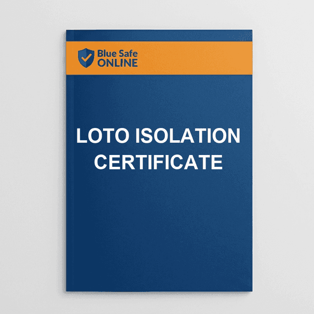 LOTO Isolation Certificate