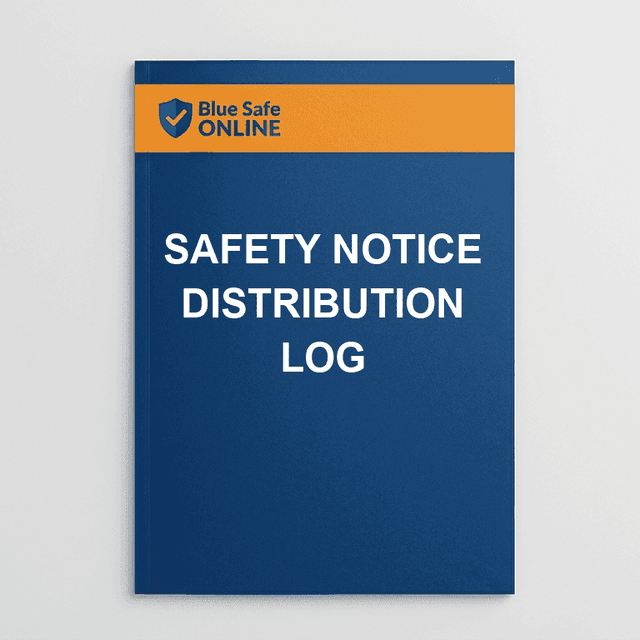 Safety Notice Distribution Log